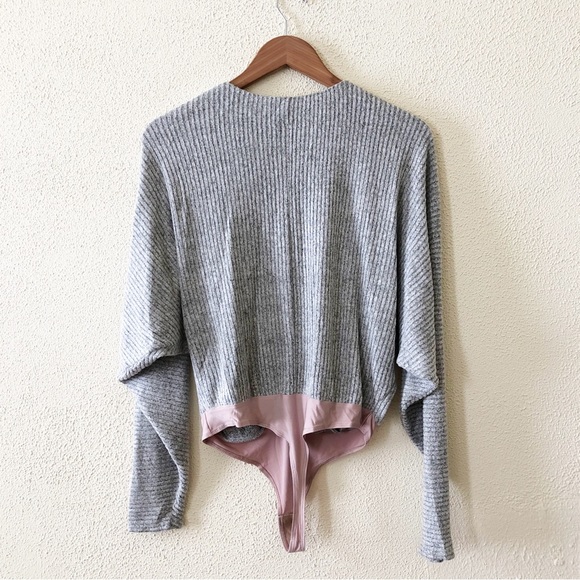 Amanda Uprichard Super Soft Ribbed Knit Bodysuit P - Picture 2 of 4